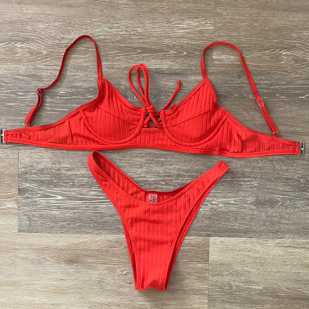 Red Women's Bikini Set small